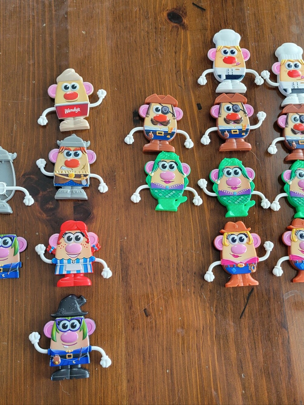 Wendy's Potato Head Kids' Meal Toys 2025, Lot Of 15